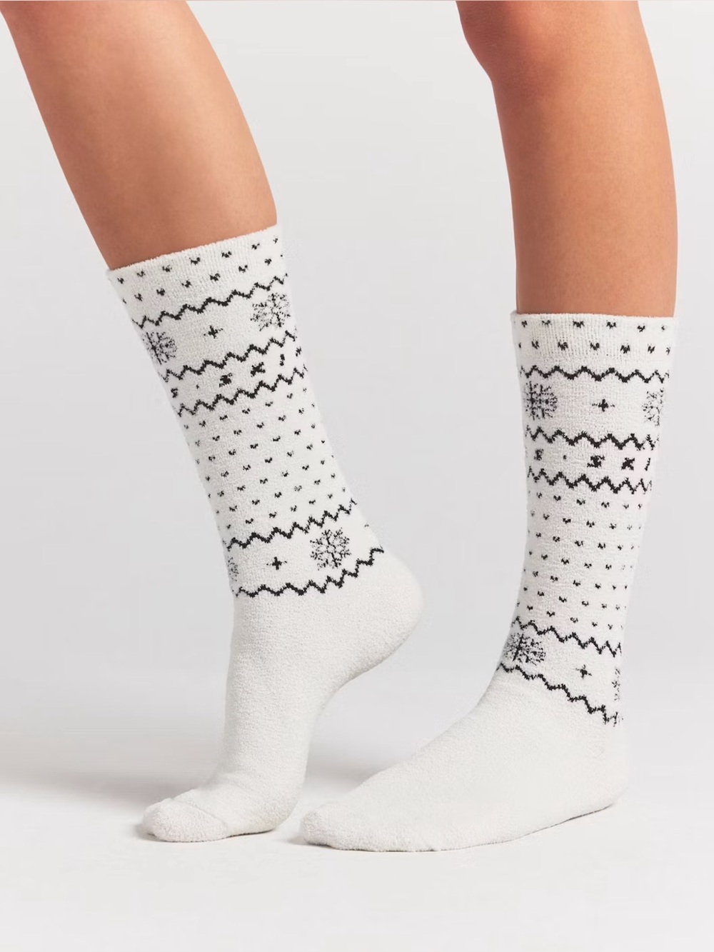 NIB SKIMS lite socks- Marble Heart Fair Isle